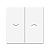 Выключатель 2-кл 10А С/У для жалюзи Белый ArtGallery