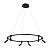 Подвесная люстра Ring A2186SP-1BK Arte Lamp