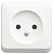 Розетка 1-м 16А О/У Белый Etude