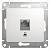 Розетка RJ45 кат.5Е С/У Белый Glossa