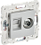 Розетка TV антенна + RJ45 кат.5E С/У Серебряный Skandy