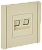 Розетка RJ45+RJ45 кат.5Е С/У Ваниль Forte&Piano