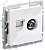Розетка TV антенна + RJ45 кат.5E С/У Белый Brite