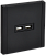Розетка USB А+А 3,1А С/У Металл Черный Forte&Piano